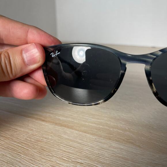 Ray-Ban RB2184 1252/R5 Sunglasses Gray Blue Translucent 57-18-145 Blue Lens READ main image 3